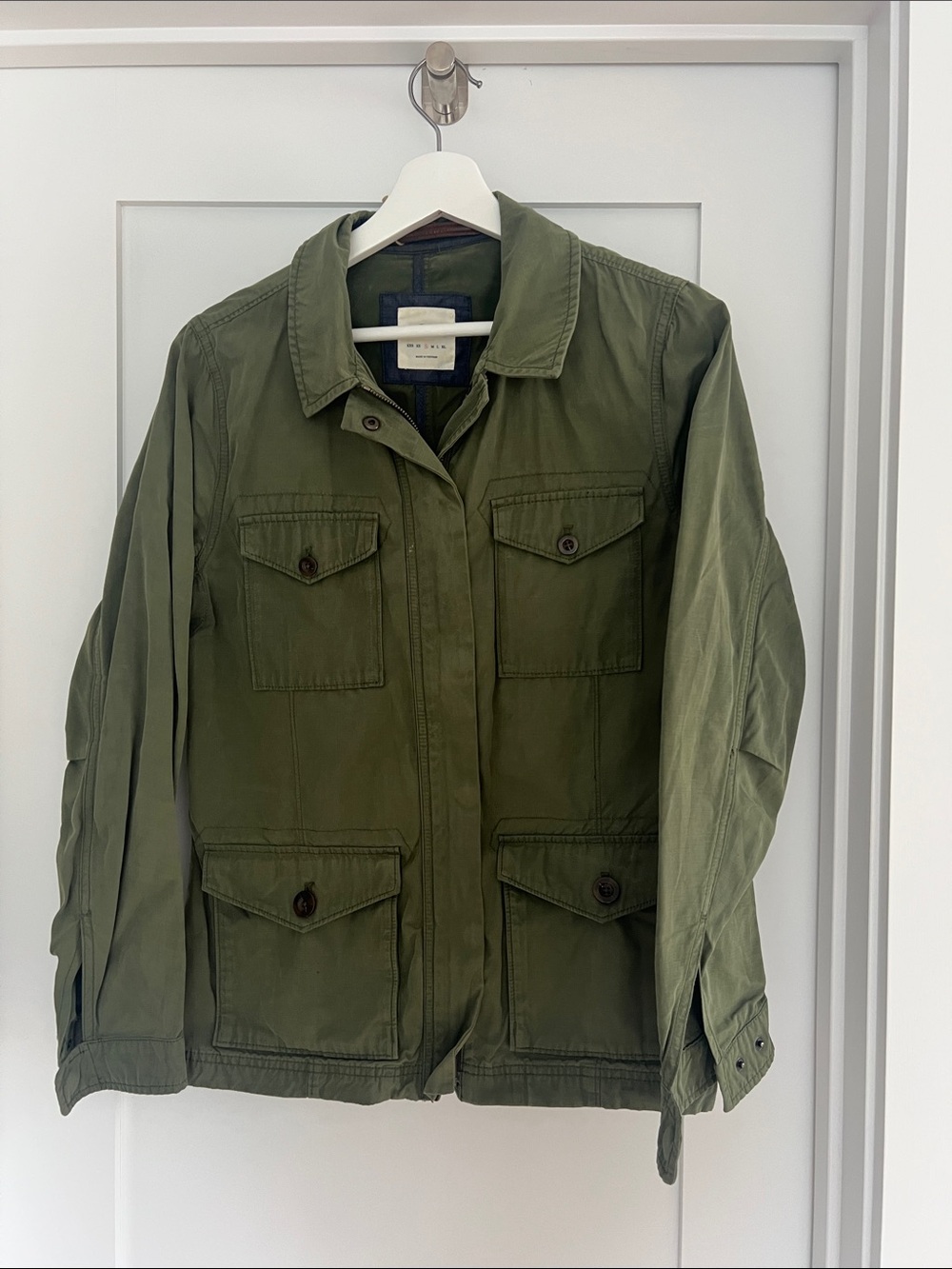 Vineyard Vines Olive Green Military-Style Field Jacket